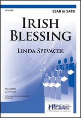 Irish Blessing SSAB choral sheet music cover